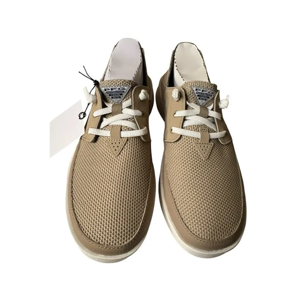 Columbia NEW Men's PFG Boatside™ Relaxed Shoes Size 7 Neutral Tan Lightweight